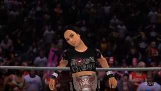 WWE 2K15  Mixed Tag Team Match  John Cena amp Aj Lee vs Batista amp Summer Rae Gameplay HD [upl. by Valentino]