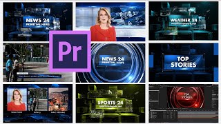 News Broadcast Package  Premiere Pro MOGRT [upl. by Josie]