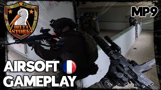 AIRSOFT Gameplay CQB MP9Glock 17 au 1°RHC [upl. by Daffodil]