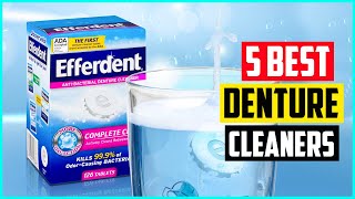 The 5 Best Denture Cleaners In 2021 [upl. by Onoitna]