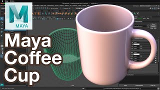 Maya Tutorial Model a Coffee Cup [upl. by Cybill]