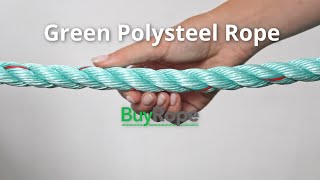 18mm Green Polysteel Rope Demo  BuyRope [upl. by Pierre]