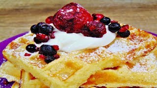 Rezept Saftige und fluffige Waffeln mit Skyr  Skyr Rezept  leckere Waffeln backen [upl. by Lancelle666]