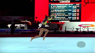 SCHERMANN Bianka HUN  2019 Artistic Worlds Stuttgart GER  Qualifications Floor Exercise [upl. by Helga]