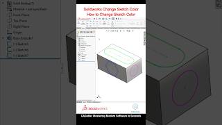 Solidworks Change Sketch Color  How to Change Sketch Color solidworkssketchcolor CADable [upl. by Catherin]