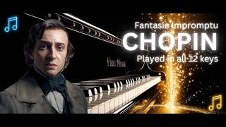 Chopins Fantasie Impromptu  Played in All 12 Keys piano pianomusic pianocover [upl. by Hanimay38]