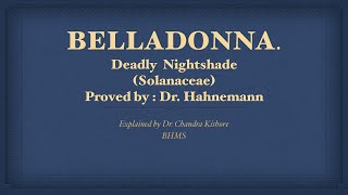 Allen’s Keynotes  Belladonna  Well Explained [upl. by Aihgn]