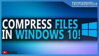 How To ZIP a File Windows 10  How To Compress Files Faster [upl. by Eiramesor]