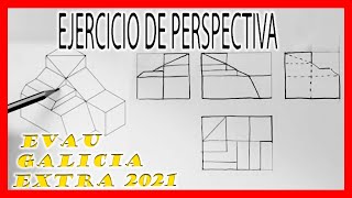 VISTAS de una figura en Selectividad 💣 Galicia PAU dibujo técnico 2021 resuelto [upl. by Enomor779]