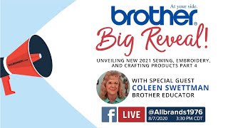 Big Reveal New Brother PR1055X in Depth with Coleen Swettman and Special Guest Part 4 [upl. by Adil720]