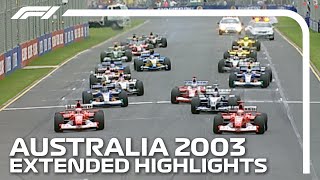 Extended Race Highlights  2003 Australian Grand Prix [upl. by Luapnaes487]