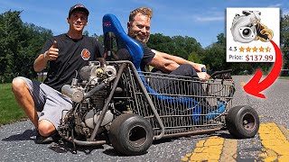 Turboed Shopping Cart Hits the Streets  Our First Real Race [upl. by Giovanna907]