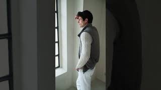 Taupe Down Vest in Loro Piana Wool  Pini Parma [upl. by Gerrie]