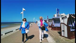 Norderney Germany Spaziergang an der Strandpromenade [upl. by Crissie162]