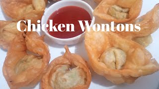 Chicken Wontons recipeWonton recipe Ramzan recipe wontonsiftarrecipe [upl. by Mcmullan]