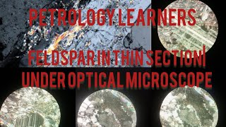 feldspar mineral in thin section  under optical microscope 🔬petrography [upl. by Swords]