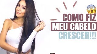 COMO FIZ MEU CABELO COM QUÍMICA CRESCER  Michelle Garcia [upl. by Forrester]