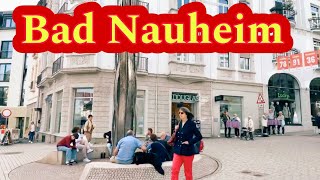 Bad Nauheim City Germany 🇩🇪 Walking tour 4k video [upl. by Enaht559]