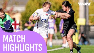 This rugby rivalry is EXPLOSIVE 💥  New Zealand v England  Highlights  WXV 1 [upl. by Nilyak]