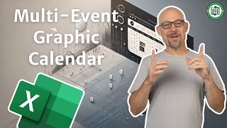 Convert a List of Events into a Graphical Calendar in Excel [upl. by Borden]