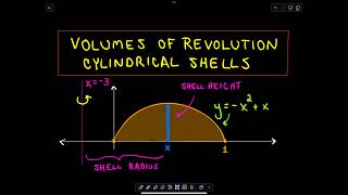 Volumes of Revolution  Cylindrical Shells Two Examples [upl. by Lamiv293]