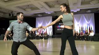 Improv West Coast Swing  Ben Morris amp Bryn Anderson  The Open Swing Dance Championship 2023 [upl. by Dorene]