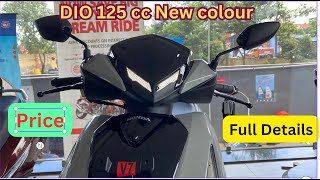 Dio 125cc Pearl deep ground gray HSmart full details and Specification [upl. by Pazit326]