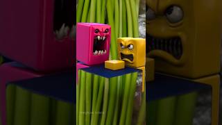 Angry Blocks Showdown shorts FunnyShorts 3DAnimation [upl. by Etienne619]