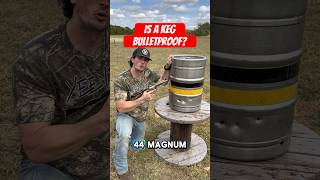 Bulletproof testing a beer keg with increasing caliber bullets [upl. by Ozan]