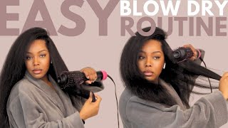 How To Safely Blow Dry Natural Hair  Reduced Manipulation amp Breakage [upl. by Zeuqcaj]