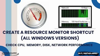 How to Create shortcut to Resource Monitor Tool  Windows 11 doitmostafa [upl. by Markson]