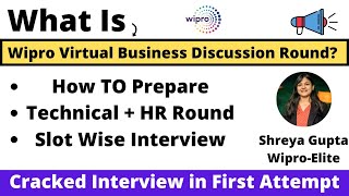 Wipro Elite Interview Preparation  What is Virtual Business Discussion Round   How to Prepare [upl. by Setarcos]