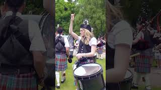 Strathisla pipeband playing Mairis Wedding on the march at 2024 Gordon Castle Games shorts [upl. by Batista]