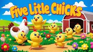 quot🎶 Five Little Chicks Song amp Fun Nursery Rhymes that Will Have Kids Singing Along 🐥✨quot [upl. by Willey]