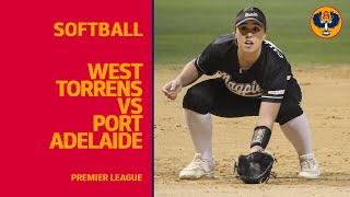 Softball  Port Adelaide vs West Torrens  Premier League [upl. by Knapp]