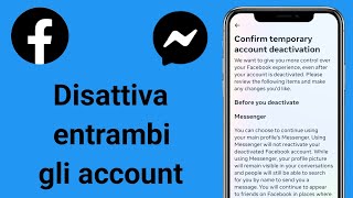 Come disattivare Facebook e Messenger contemporaneamente [upl. by Montagna]