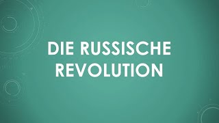 Die russische Revolution einfach und kurz erklärt [upl. by Betsy]