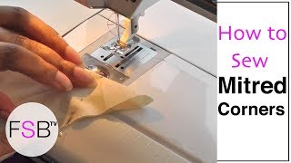 Sewing Mitred Corners [upl. by Eleik38]