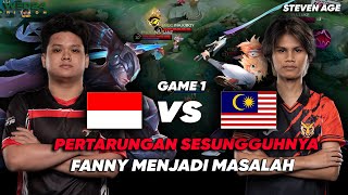 INDONESIA vs MALAYSIA Game 1 Terbantai FANNY  IESF WEC 2024 [upl. by Nashbar]