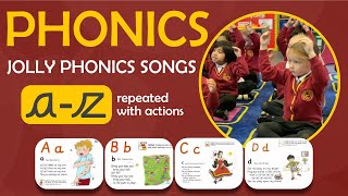 All Jolly Phonics Songs az  Repeated with Actions  Alphabetical Order  Belgrave Phonics [upl. by Ruamaj875]