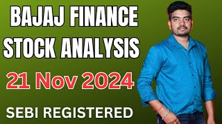 Bajaj Finance Stock Analysis 21 Nov  Bajaj Finance Share News  Share Market [upl. by Zehcnas]