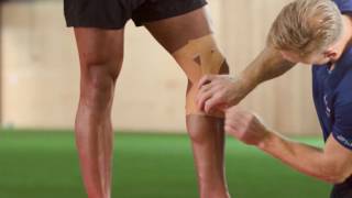 Elastoplast How to strap and support the knee [upl. by Rayham]