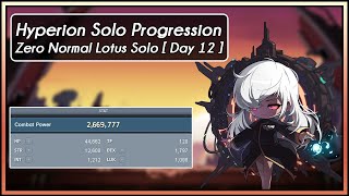 GMS Hyperion Zero Normal Lotus Solo Day 12 Solo Progression [upl. by Pris795]