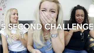 5 SECOND CHALLENGE med Ida Warg och Sabina Decireé [upl. by Noit421]