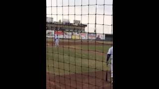 Javier Baez Hits His First AAA Homer  April 6 2014 [upl. by Nojid]