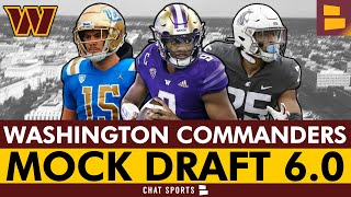 Commanders 2024 Mock Draft Washington TRADES DOWN For Michael Penix Jr To Get A 2nd Round 1 Pick [upl. by Bilek]