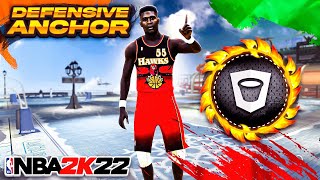 RARE “DEFENSIVE ANCHOR” BUILD is OVERPOWERED on NBA 2K22 [upl. by Squires768]