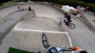 Full lap around the BMX track in Besançon with Niek Kimmann [upl. by Yadnus62]