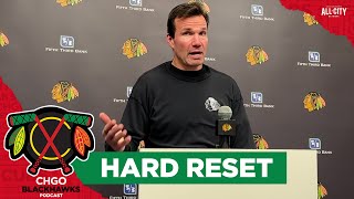 Luke Richardson Chicago Blackhawks look to reset after loss vs Coyotes  CHGO Blackhawks Podcast [upl. by Sesmar]