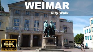 Weimar City Walk 4K UHD  ⛅  🇩🇪  GERMANY [upl. by Nuli]